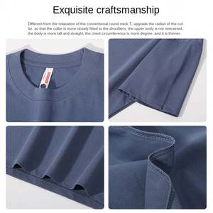 New 220g Ice Sense Solona <b>T</b>-<b>shirt</b> Crewneck Dropped Shoulder <b>Men's</b> Women's Solid Color Short Sleeve Casual Breathable Moisture - Product Image 4