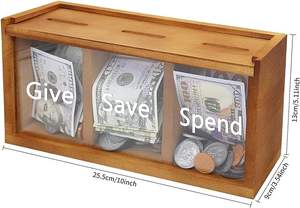 Ventes directes d'usine meilleure vente tirelire tirelire pour enfants tirelire tirelire bois - Product Image 3