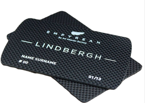 新设计时尚碳纤维名片，带定制丝印标志 - Product Image 3