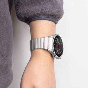 Pour <span class=keywords><strong>Huawei</strong></span> pour GT4 bracelets de montre intelligente Original One-Bead bracelet en acier de bambou avec boucle papillon en acier inoxydable élégant - Product Image 1