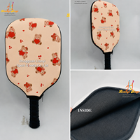 Housse de pickleball personnalisée OEM avec motif imprimé, corps souple et fermeture éclair fluide pour utilisation en extérieur – Usine chinoise