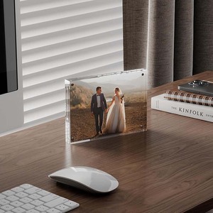 Khung ảnh acrylic trong suốt cao cấp không viền hai mặt từ tính, kích thước tùy chỉnh nhà máy: 3x4, 4x6, 5x7, 8x10 - Product Image 5