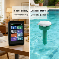 Testeur d'eau de piscine numérique, mètre flottant intelligent 8-en-1 pour PH, ORP, CL, SG, TEMP, TDS, salinité, EC