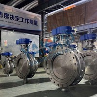 Válvula de Mariposa con Brida de Acero Inoxidable, Cuerpo 304, Disco Revestido de PTFE, Triple Offset, Alto Rendimiento, Servicio para Refinerías