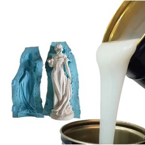 דפוס סיליקון דמעה גבוהה עושה גומי דפוס נוזל גלם נוזלי להכנת פסל בודה מלאכות גבס פסל - Product Image 4