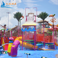 DALANG DLWS Toboggans aquatiques en fibre de verre pour enfants, pour l'intérieur et l'extérieur, 15 m, protection UV, pour les jeux aquatiques des parcs d'attractions