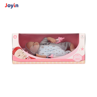 Biberon de bébé poupée en tissu doux de qualité supérieure de 16 pouces avec sucette jouet de poupée nouveau-né pyjama gris pour filles cadeaux