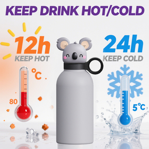 2025 nuova forma in stile animale carino per mantenere il freddo e il caldo lavabile in lavastoviglie 304 in acciaio inossidabile bicchiere per tazza di bottiglia d'acqua per bambini - Product Image 5