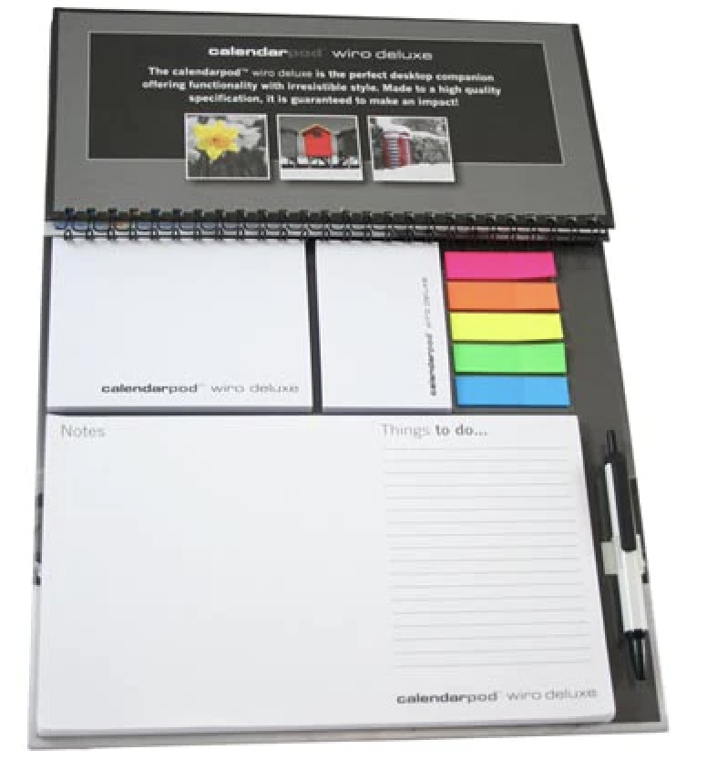 Пользовательский 2023 настольный календарь с блокнотами и индексами