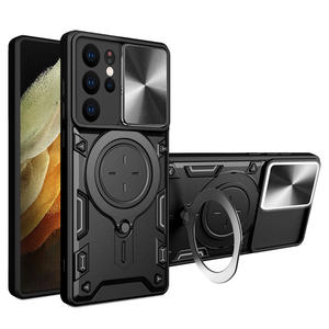 Funda protectora para <span class=keywords><strong>Samsung</strong></span> <span class=keywords><strong>Galaxy</strong></span> <span class=keywords><strong>S21</strong></span> S20 Ultra FE / <span class=keywords><strong>S21</strong></span> + S20 + / S20 Lite / S20 <span class=keywords><strong>Fan</strong></span> <span class=keywords><strong>Edition</strong></span>, funda trasera con soporte para lente de cámara deslizante - Product Image 1