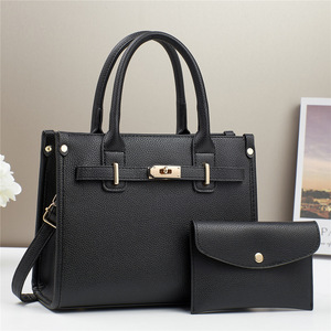 Bolso de Mano Ligero de PU para Mujer Dasein, Bolso Tote, Bolso de Hombro con Cierre de Cremallera, Forro de Poliéster, Bolso de Mano a Juego - Product Image 3