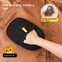 Gants électrostatiques réutilisables de luxe pour l'élimination des poils d'animaux, nouvelle version améliorée, pour vêtements, canapé et tapis (chats et chiens)