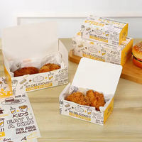 Boîtes d'emballage alimentaire jetables en gros pour la vente à emporter : Boîtes à biscuits, emballages pour poulet frit, boîtes à donuts avec poignée, boîtes à poulet frit