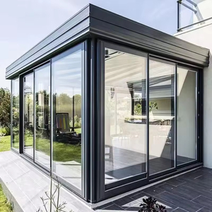 Solárium Comercial Moderno de Aluminio con Techo Inclinado para las 4 Estaciones, con Pérgola y Cristal, para Uso Doméstico - Product Image 4