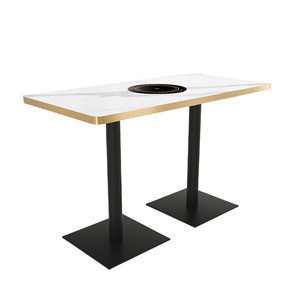 Hàn Quốc-phong cách Rock slab đá cẩm thạch lẩu bảng cảm ứng bếp nướng rửa tính năng không khói thịt nướng Bàn Ghế bàn ăn - Product Image 6