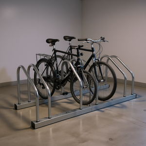 Soporte para bicicletas D0100H5KDXJ, para ruedas de 22-28 pulgadas, galvanizado, de suelo, para interiores, con capacidad para 3 bicicletas - Product Image 2
