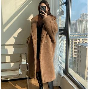 OUDINA alla moda semplice <span class=keywords><strong>Trench</strong></span> in lana tinta unita cappotto Casual da <span class=keywords><strong>donna</strong></span> - Product Image 1