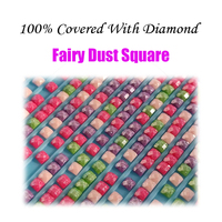 Kit de Peinture Diamant DIY Yuhui : Paysage Céleste Étoilé Coloré Peint à la Main, Kit d'Art en Résine Rectangulaire pour Débutants à Domicile