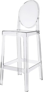 Chaise <span class=keywords><strong>de</strong></span> salle à manger élégante et moderne <span class=keywords><strong>en</strong></span> acrylique, dossier ovale, sans accoudoirs, chaise fantôme transparente, taille personnalisée pour les hôtels et les restaurants - Product Image 2