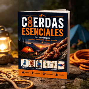 Haichuang Youpin Cordas Esenciales Guide 44 pages Manuel de nœuds de survie pour le camping et la randonnée - Product Image 1