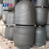 Vente en gros 1000 kg 1500kg Creuset en graphite en carbure de silicium de grande taille Creuset de fonderie pour fusion
