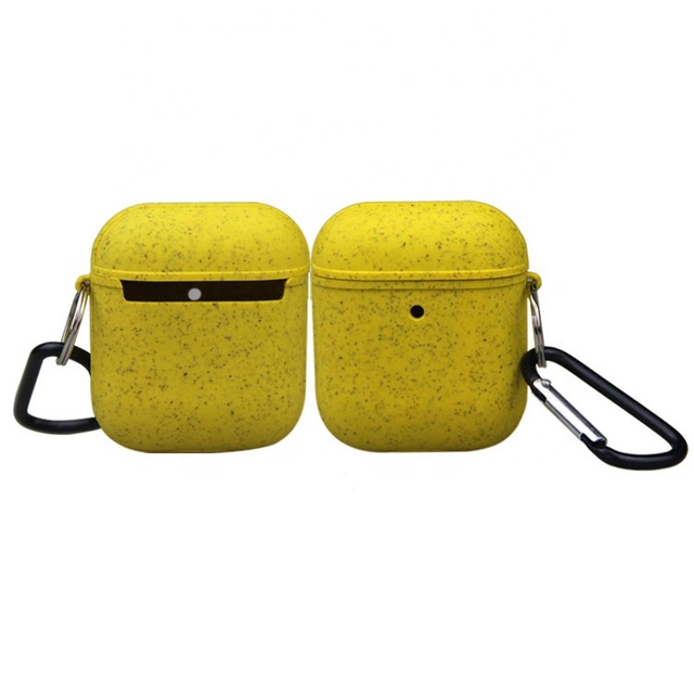 Original for iPhone Eco Friendly Wheat Straw for Earphone Cover Case