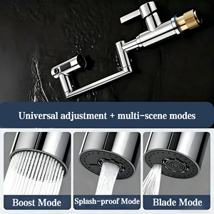 Robinet de lavabo moderne en acier inoxydable 304 chromé, réglable et rotatif, à trou unique, pour salle de bain et chambre, motif <span class=keywords><strong>chat</strong></span> porte-bonheur - Product Image 4
