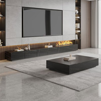 Cheminée moderne 3D à vapeur Console média Meuble TV à panneau rock Humidificateur décoratif à effet flamme vapeur Placards cheminées au sol