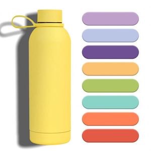 Promotional Drinkware Wholesale Stainless Steel Insulated Vacuum Leak Proof Custom Logo Gym Modern 500Ml <b>Water</b> <b>Bottle</b> with Strap - Product Image 2