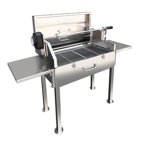 Griglia Portatile Mini Pieghevole <span class=keywords><strong>a</strong></span> Carbone per <span class=keywords><strong>Barbecue</strong></span> con Girarrosto, Ideale per Campeggio, Picnic e Spiaggia - Product Image 1