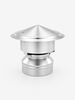 Capot de cheminée en acier inoxydable OEM ODM pour tuyau de cheminée de poêle à bois, résistant aux hautes températures, certifié CE ISO