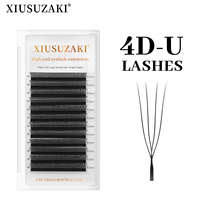 XIUSUZAKI Volume Cils Méga Volume Cilios 0,07 mm Cils Croisés Fleurs Parallèles Forme U YY 3D 4D 5D Extension de Cils Cils U