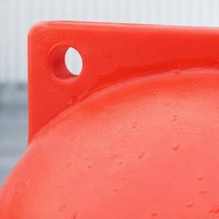Bouée sphérique en PE de 500 mm, bouée de signalisation aquatique pour la plage, bouée de sauveteur, marquage de zone dangereuse