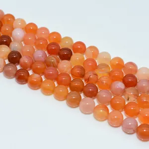 Trade Insurance 6/8/10mm High Quality Natural Orange Persian Gulf Agate Loose Beads