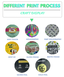 Chết cắt túi Mylar tùy chỉnh 3.5g 7g 14g 28g Hologram Mùi <span class=keywords><strong>Ziplock</strong></span> bao bì hình dạng độc đáo với hộp - Product Image 5