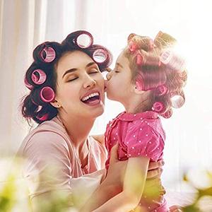 Rizadores de pelo personalizados 4 en 1, rizador de Pelo Largo con autoagarre grande, sin calor, DIY - Product Image 3