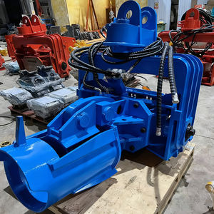 Martello vibrante per pali in cemento e legno, profondità 10m 12m 15m, con presa laterale, montato su escavatore, per pali a lamiera e tubolari - Product Image 4