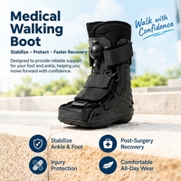 Botte médicale gonflable avec pompe à air, support de cheville et de pied, orthèse pour fracture, entorse, récupération post-chirurgicale