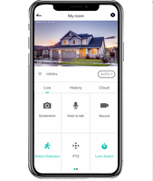 Caméra intelligente domestique intérieure Wifi 5G de haute qualité 5MP Bande double Application CloudEdge PTZ Contrôle Audio bidirectionnel CE FCC Rohs OEM Usine