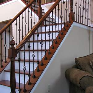 PRIMA Garde-corps de balcon en <span class=keywords><strong>fer</strong></span> <span class=keywords><strong>forgé</strong></span>, simples et élégants, pour clôtures résidentielles, garde-corps de fenêtres en <span class=keywords><strong>baie</strong></span> et de marches d'escalier - Product Image 5