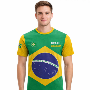 Groothandel 2026WC Brazilië Nationaal Team Voetbalshirt Ademend Materiaal Voetbaluniform T-Shirt Brazilië Voetbal Element Shirt - Product Image 4