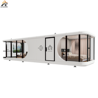 Maison conteneur mobile en acier écologique, étanche, préfabriquée, design moderne, durable, blanche, petite, vente en gros