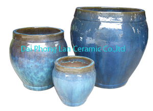 Iridescence Diamond Urn Glazed American Style Eco-Friendly Durable Outdoor Ceramic Clay Pot Planter Pottery Flower Pot - Product Image 5