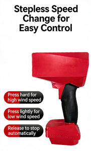 <span class=keywords><strong>Souffleur</strong></span> à feuilles sans fil industriel de haute qualité, moteur sans balais 770W, <span class=keywords><strong>batterie</strong></span> 21V, en acier inoxydable et ABS, portable pour voiture - Product Image 6