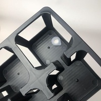 Support de pot de pépinière carré empilable solide à 8 cellules porte-pot en plastique