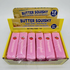 Block Cheese Squishy <b>Toy</b> Slow Rebound Butter Stick Fidget for <b>Desk</b> Stress Relief and Sensory Venting Creative Gadget - Product Image 6