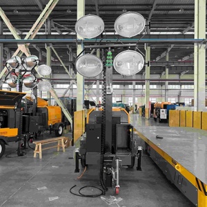 מגדל תאורת לד נייד 10kva 15kva 20kva 25kva 30kva גנרטור דיזל נייד יאנגדונג מגדלור הידראולי עם תו תקן CE - Product Image 3