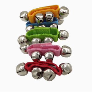 Bracelets de cheville et de poignet ajustables multicolores avec clochettes, instrument de musique, vente en gros - Product Image 5