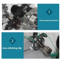 Machine à ourler les filets de pêche entièrement automatique à haute productivité, pour filets à corde de traction, cages de filet, filets d'entrepôt et sacs de filet, avec couture de sécurité puissante