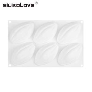 Moule à gâteau en silicone antiadhésif sans BPA, forme cacao, 6 cavités, certifié LFGB Platinum, de la marque MUYULINS - Product Image 2